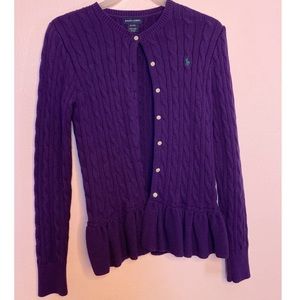 Purple Polo Sweater